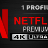 حساب نتفليكس (لجهاز واحد) لمدة 30 يوم بجودة 4K Ultra HD